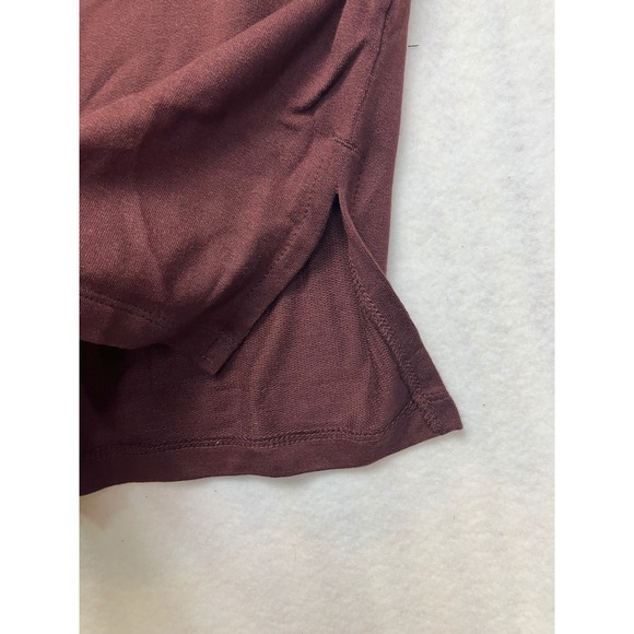 Lou & Grey Bohemian Rouge V Neck Split Hem Long Sleeve Sweatshirt Top XL New - Picture 5 of 11